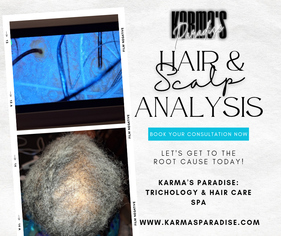 Hair Loss & Scalp Consultation | Certified Trichologist | Karma’s Paradise